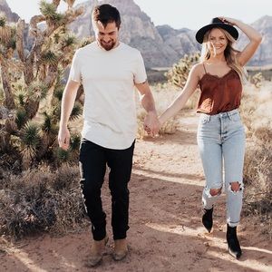 H&M High Waist Distressed Ultra Light Wash Mom Jean